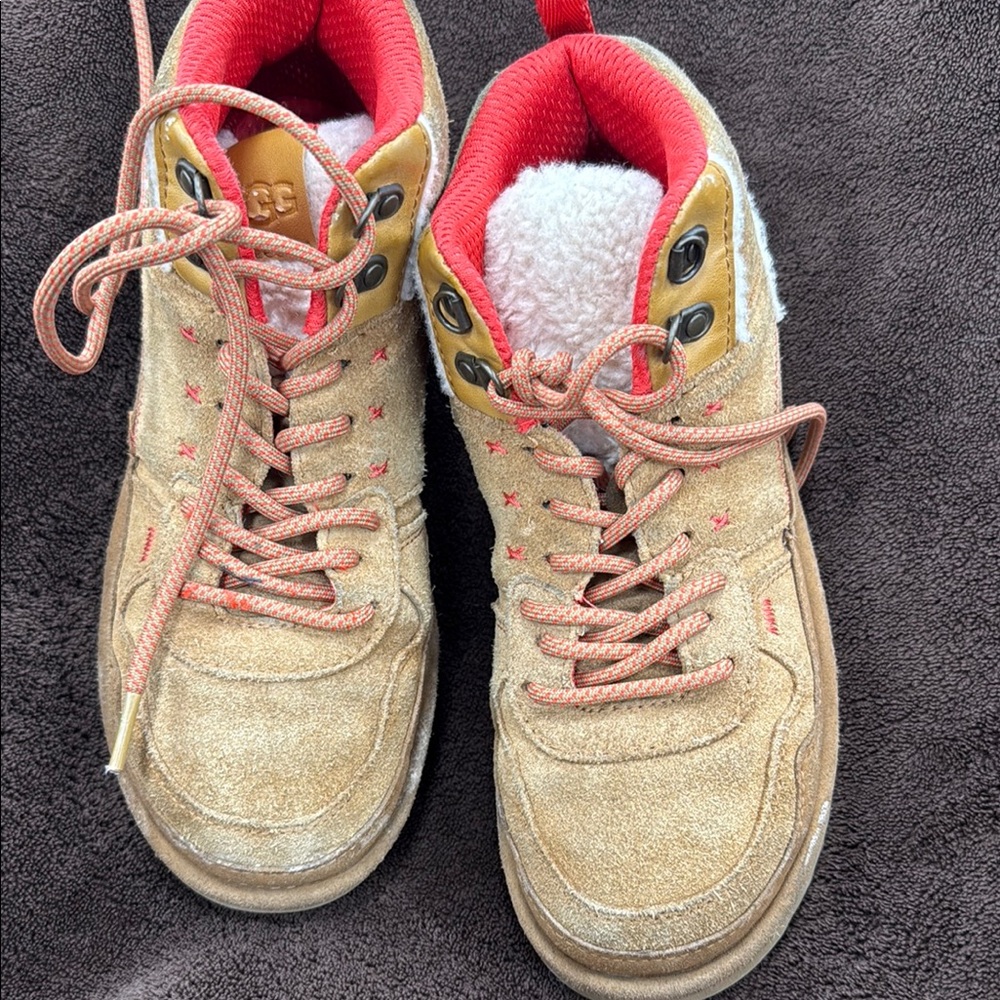 UGG Gold and Red Sneakers Casual Style